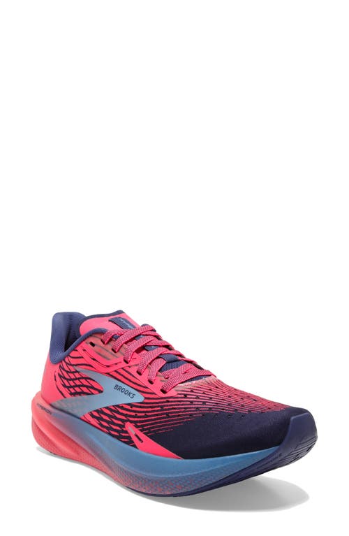 Brooks Hyperion Max Running Shoe in Pink/Cobalt/Blissful Blue 