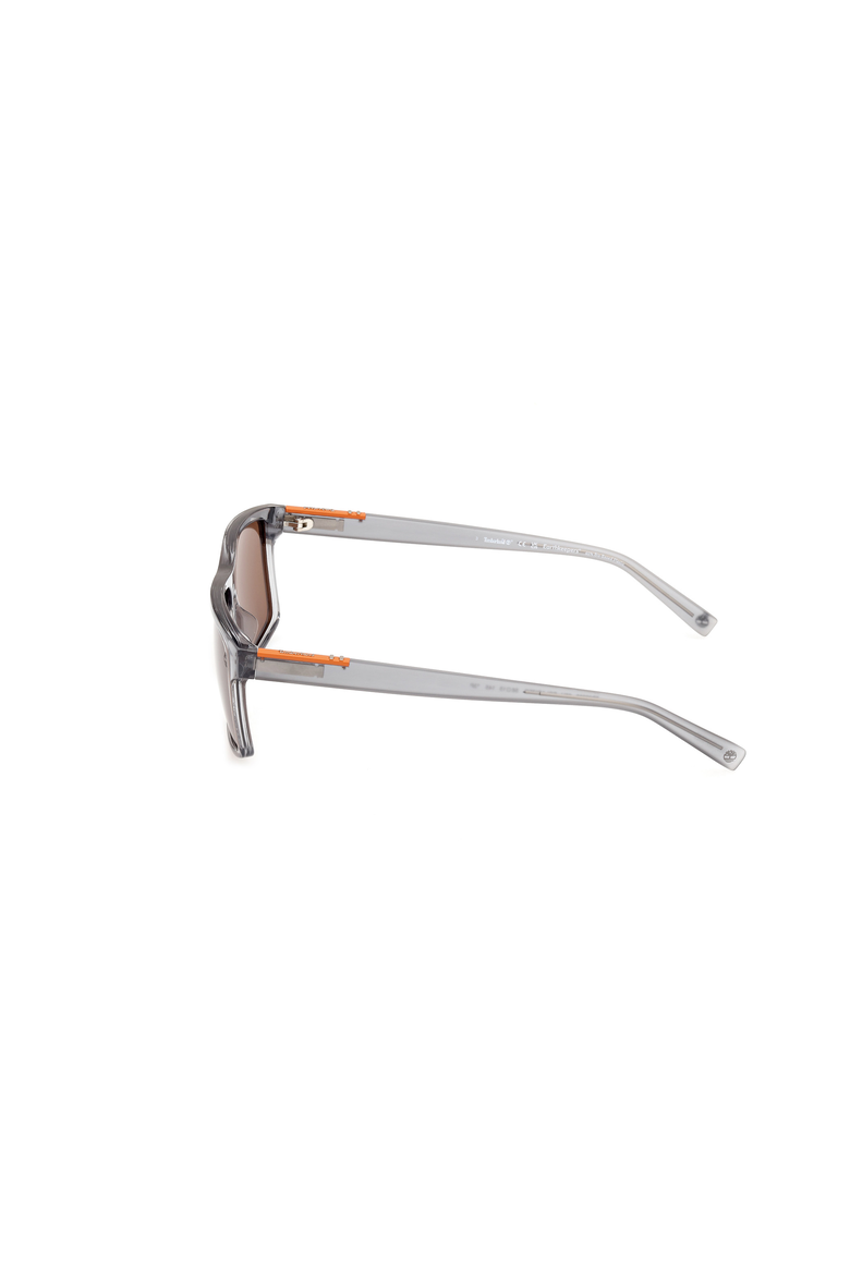 Slim Rectangular Polarized Sunglasses, Alternate, color, Grey / Brown