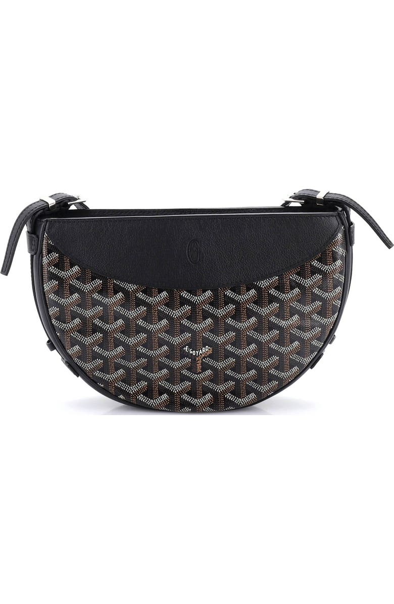 Pre-Owned Goyard Hirondelle Shoulder Bag Coated Canvas and Leather, Alternate, color, Black