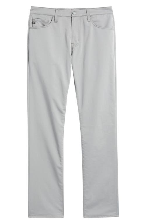 Ag Everett Sud Print Slim Straight Leg Pants In Gray