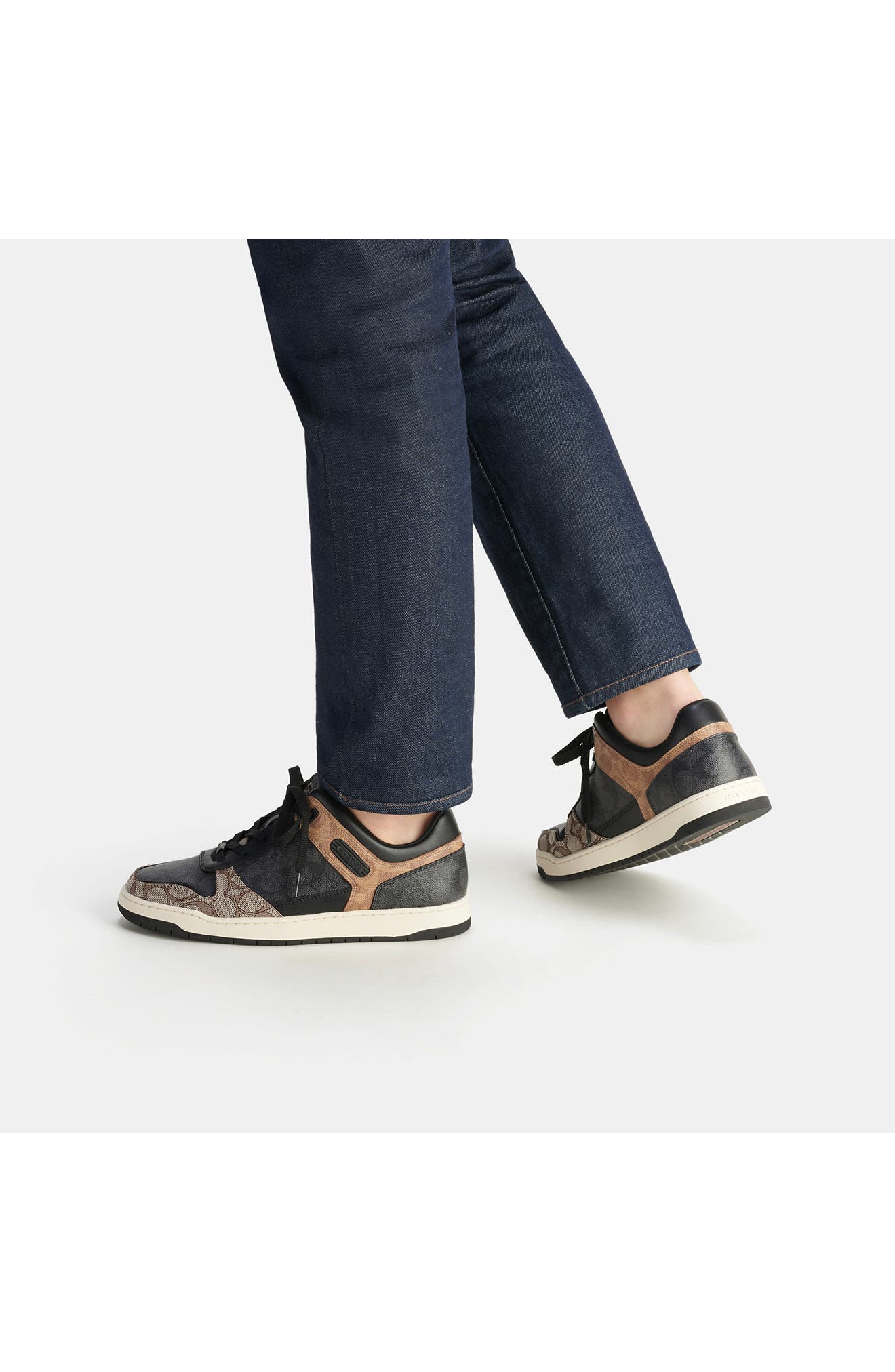 COACH C201 Signature Sneaker, Alternate, color, 