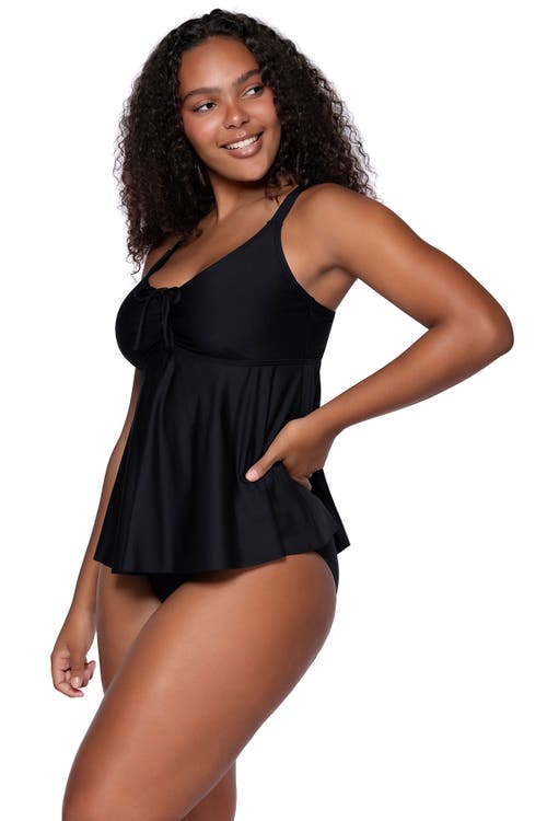 Sunsets Escape Marin Tankini In Black