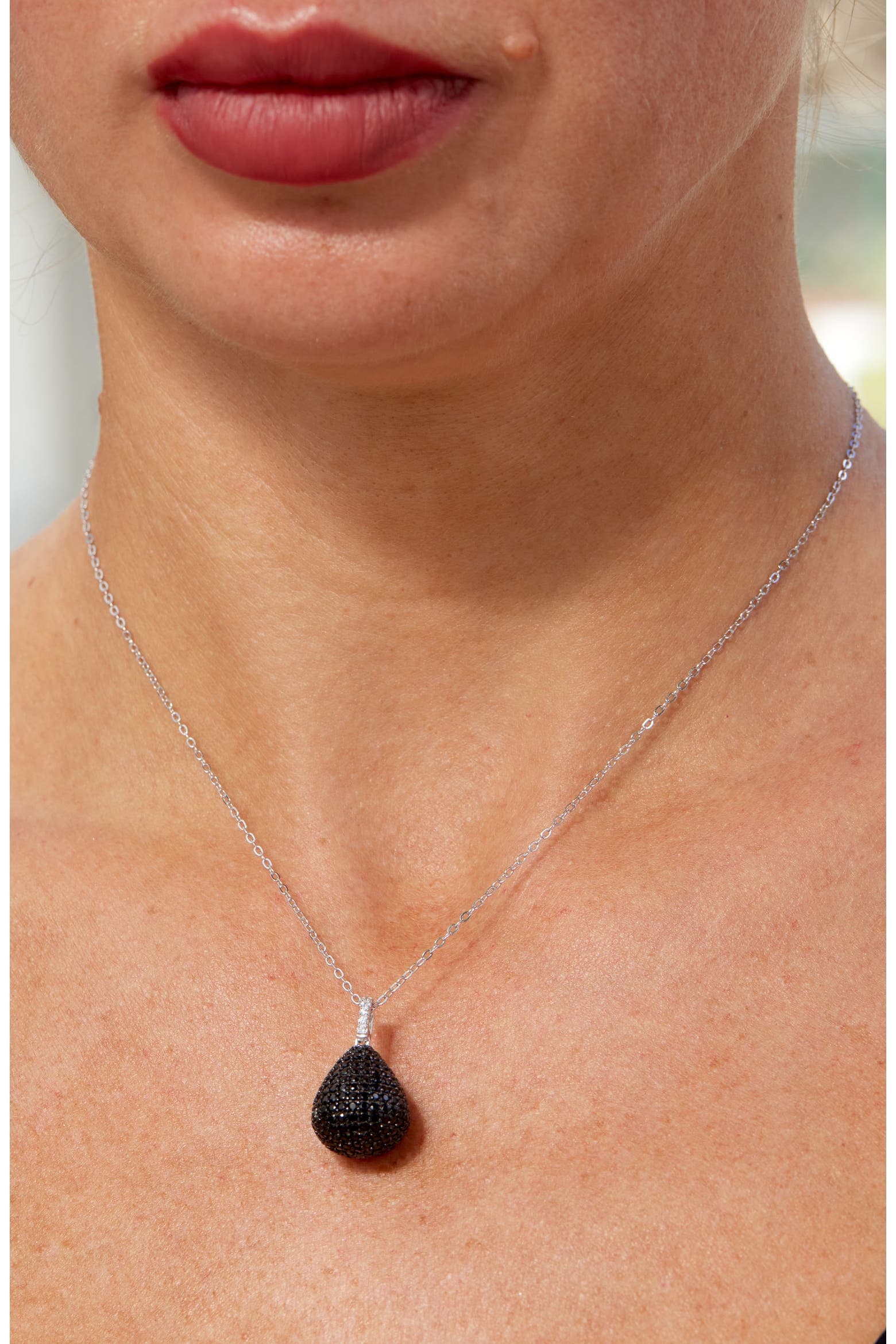 Jpendula SAVVY CIE JEWELS Pavé Pendulum Pendant Necklace (Women) | Nordstromrack
