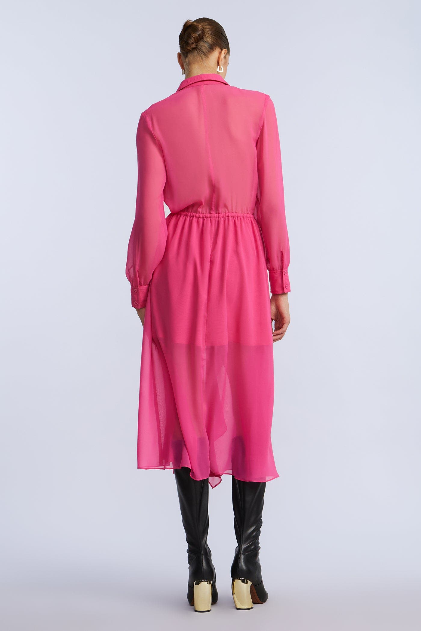 Solid Ruffle Dress - image 2