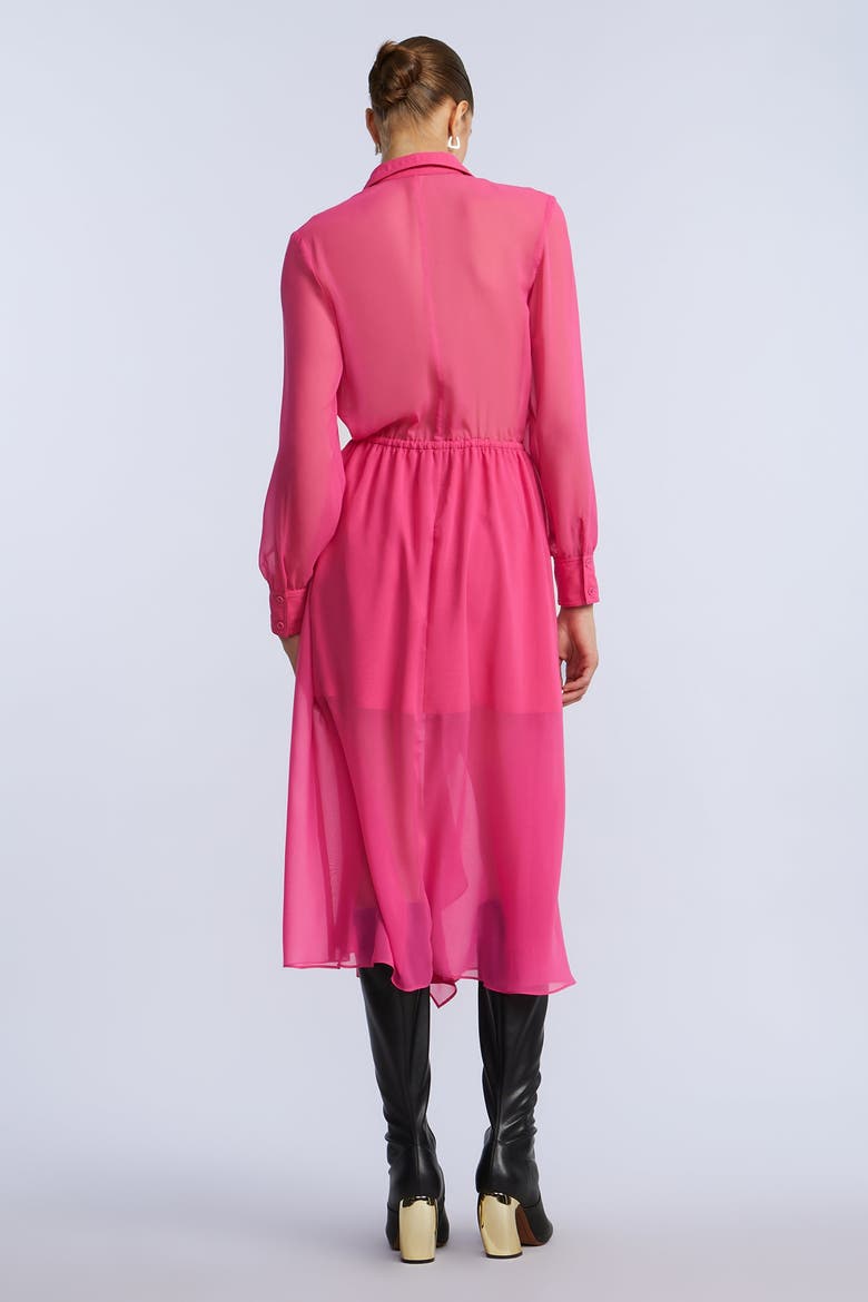 Solid Ruffle Dress, Alternate, color, Fuchsia Purple