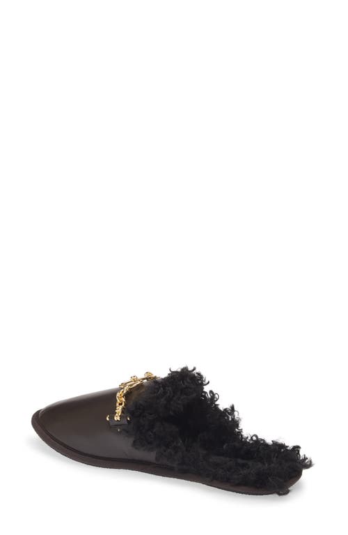 Stella Mccartney Ryder Plush Faux Leather Flat Mules In 2019 Coffe/black