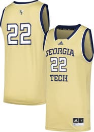 adidas Men's adidas #22 Gold Georgia Tech Yellow Jackets Swingman Jersey