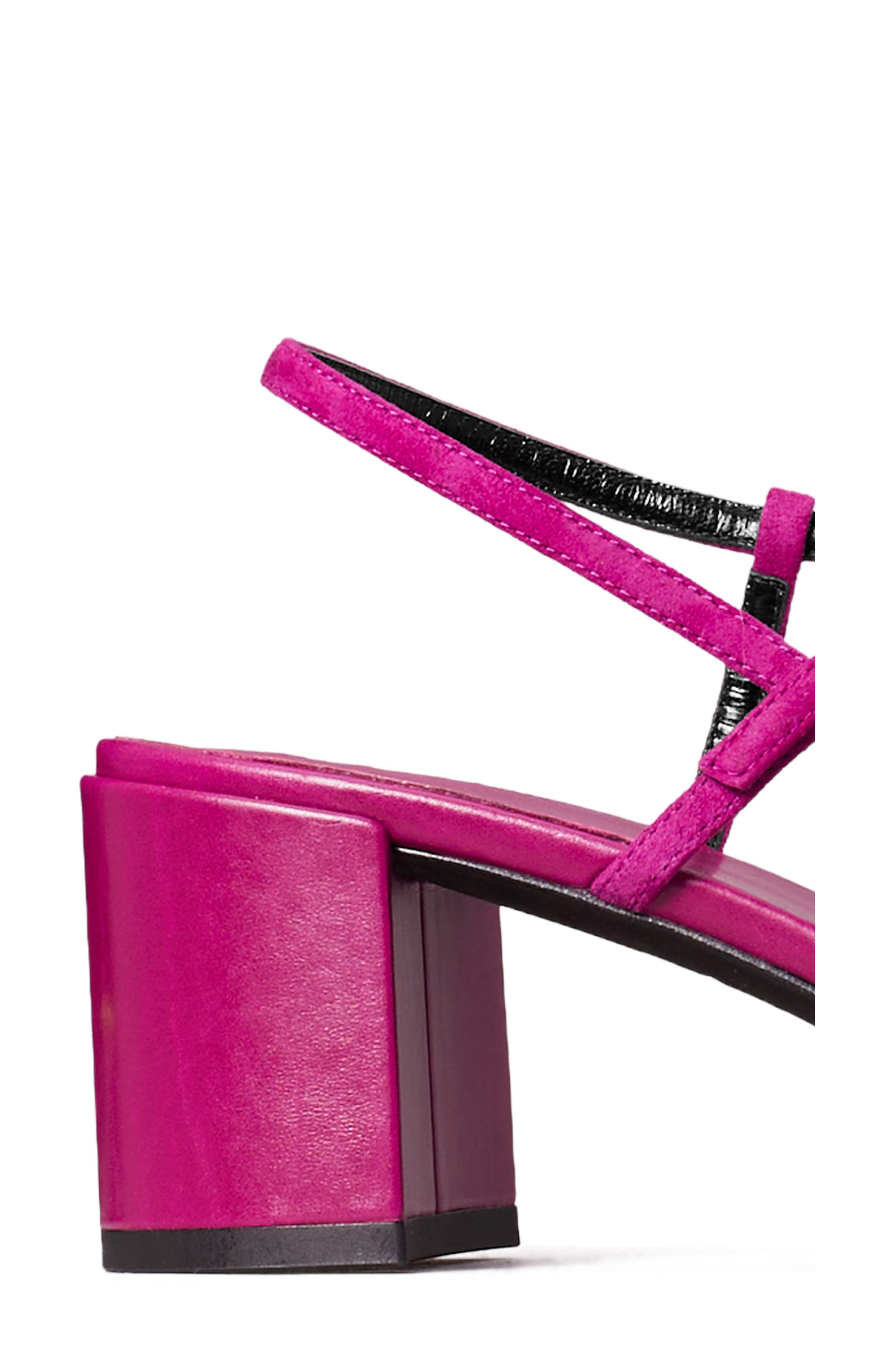 Tory Burch Gigi Ankle Strap Sandal, Alternate, color, Fuschia Pink