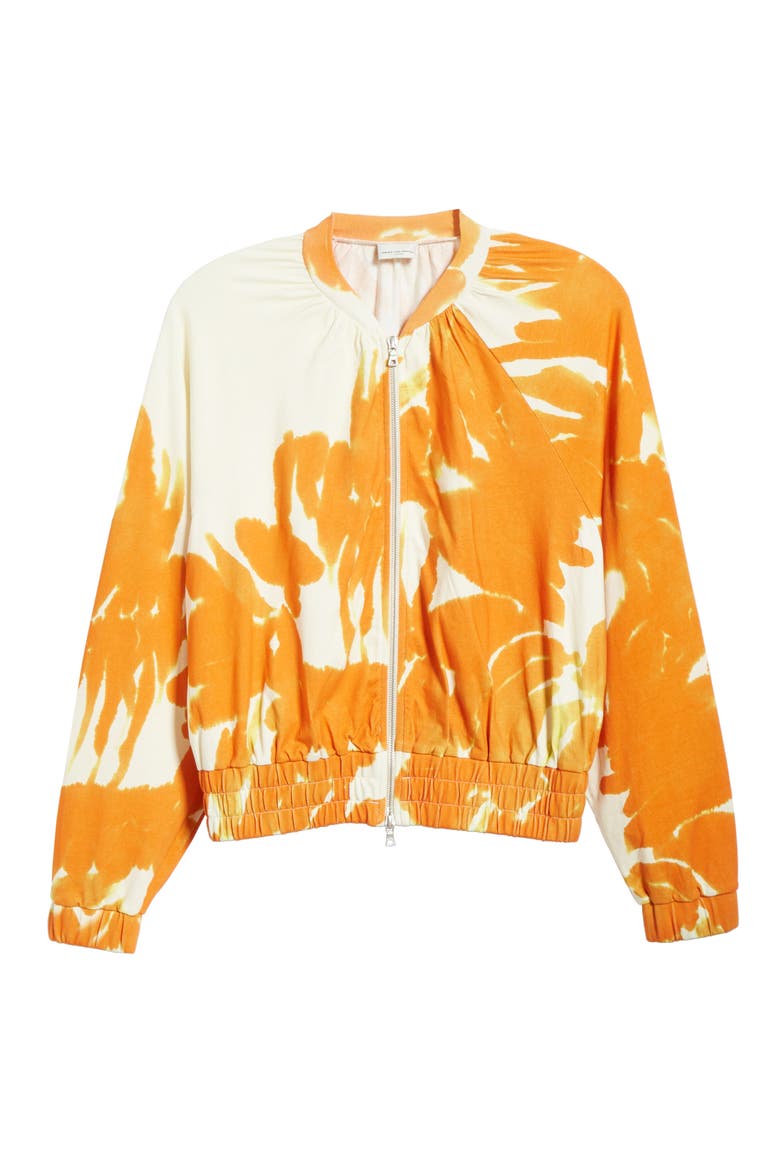 Hao Brush Print Bomber Jacket, Alternate, color, 353-ORANGE