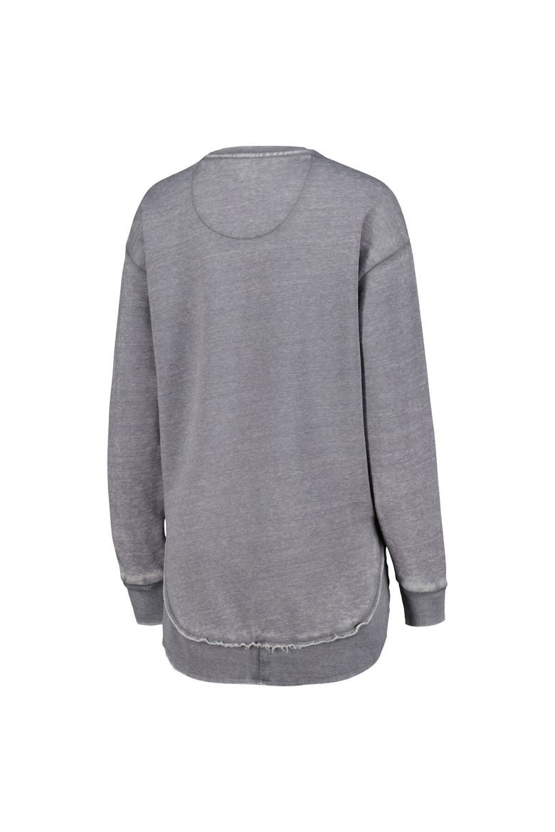 Women's Pressbox  Gray Michigan Wolverines College Football Playoff 2023 National Champions Poncho Pullover Sweatshirt, Alternate, color, Gray