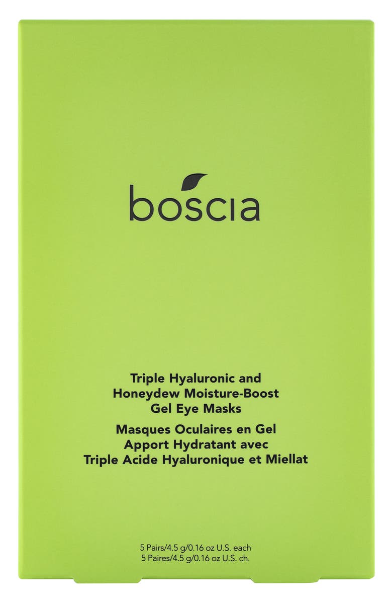 Boscia Triple Hyaluronic and Honeydew Moisture-Boost Gel Eye Masks, Alternate, color, 