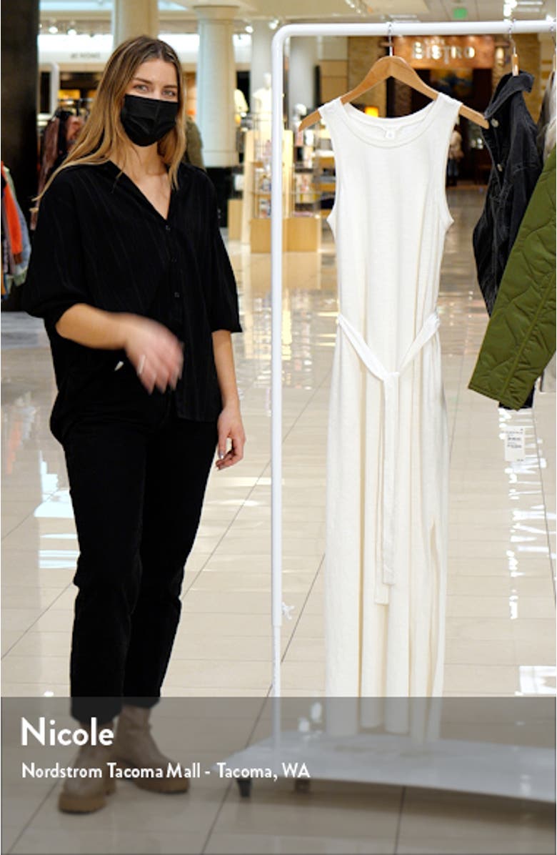 Sleeveless Organic Cotton Knit Maxi Dress, sales video thumbnail