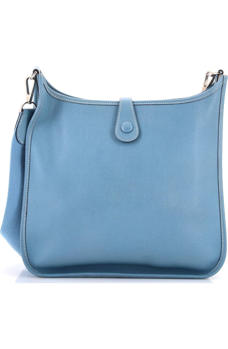 Pre-Owned Hermes Evelyne Bag Gen I Epsom PM, Alternate, color, Bleu Jean