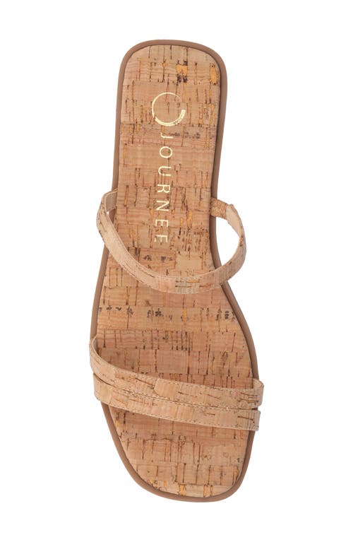 Shop Journee Collection Brisa Slide Sandal In Cork