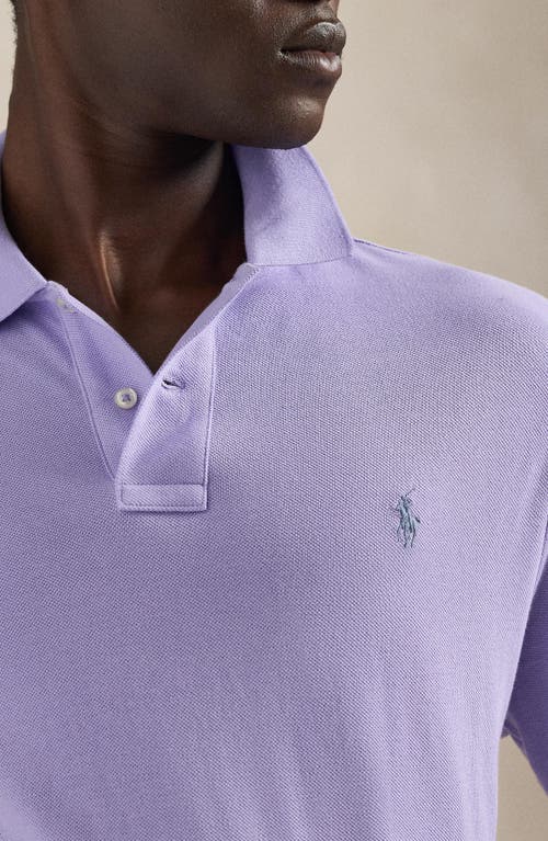 Polo Ralph Lauren The Iconic Cotton Mesh Polo In Purple