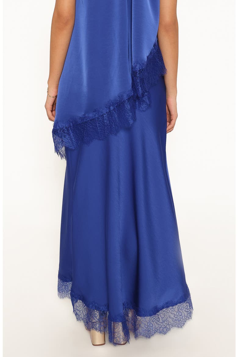 Zarni Lace Trim Maxi Skirt, Alternate, color, LAPIS BLUE