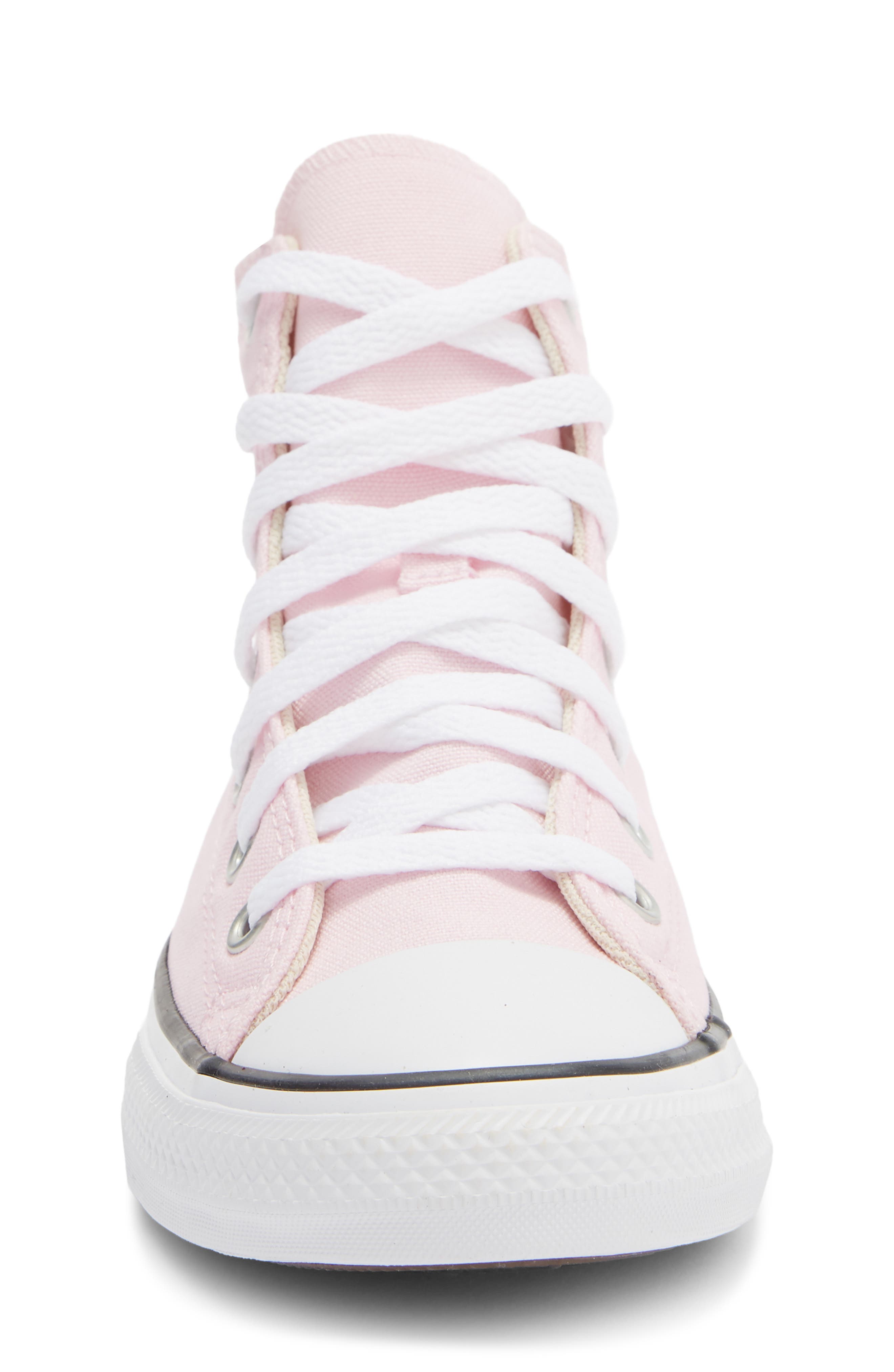 Converse Kids' Chuck Taylor<sup>®</sup> All Star<sup>®</sup> High Top Sneaker, Alternate, color, Pink Foam/ White/ Black