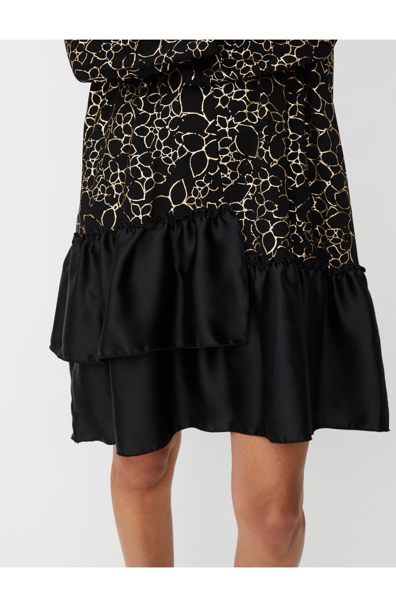 Masai Copenhagen MaNylindra Metallic Floral Print Dress, Alternate, color, Gold