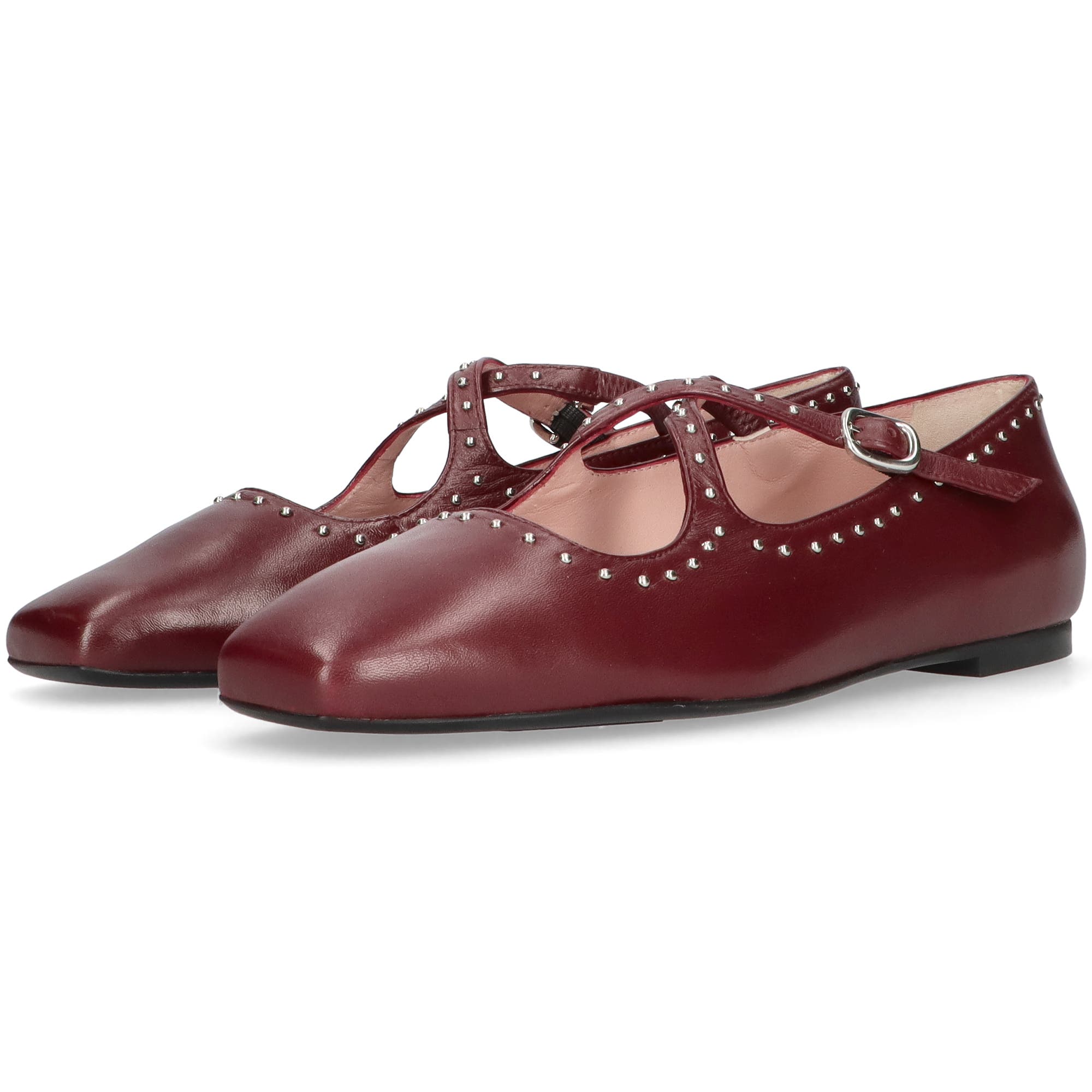 Criss Cross Mary Jane, Alternate, color, Burgundy