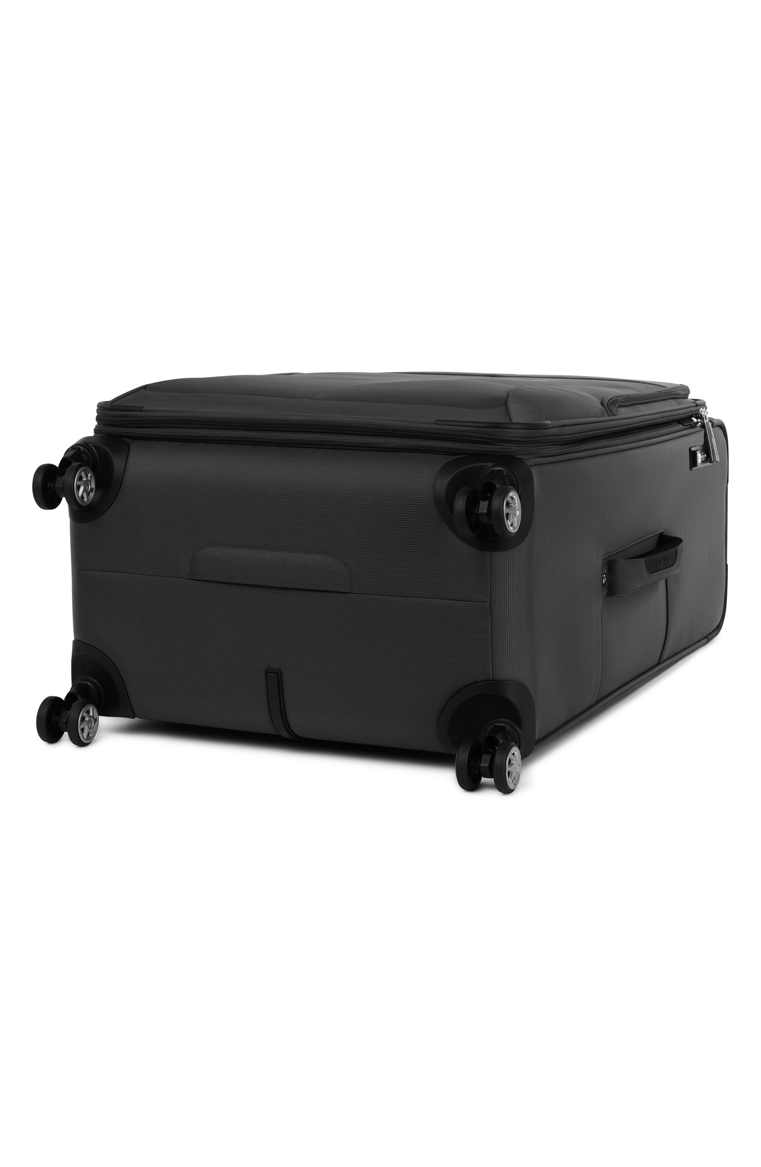 TRAVELPRO WAB6 Large Checked Expandable Softside Spinner Luggage, Alternate, color, Black