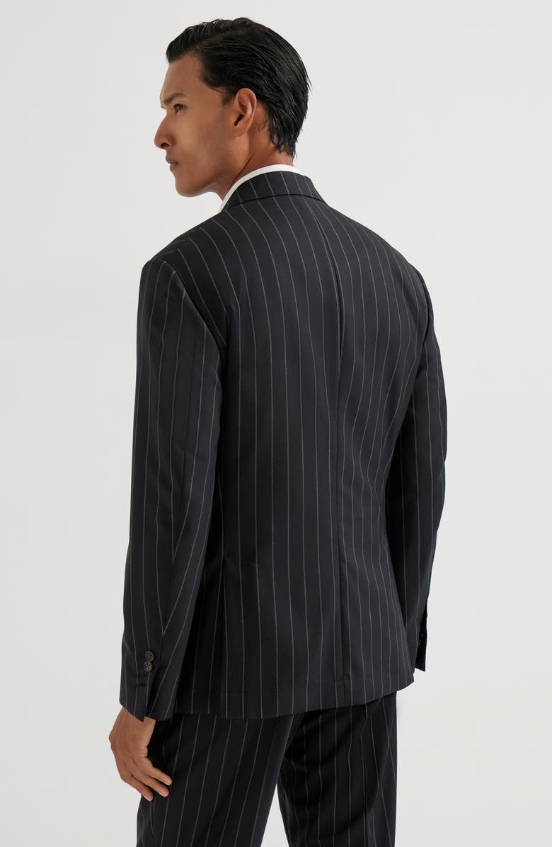 Brunello Cucinelli Virgin wool blazer, Alternate, color, Anthracite