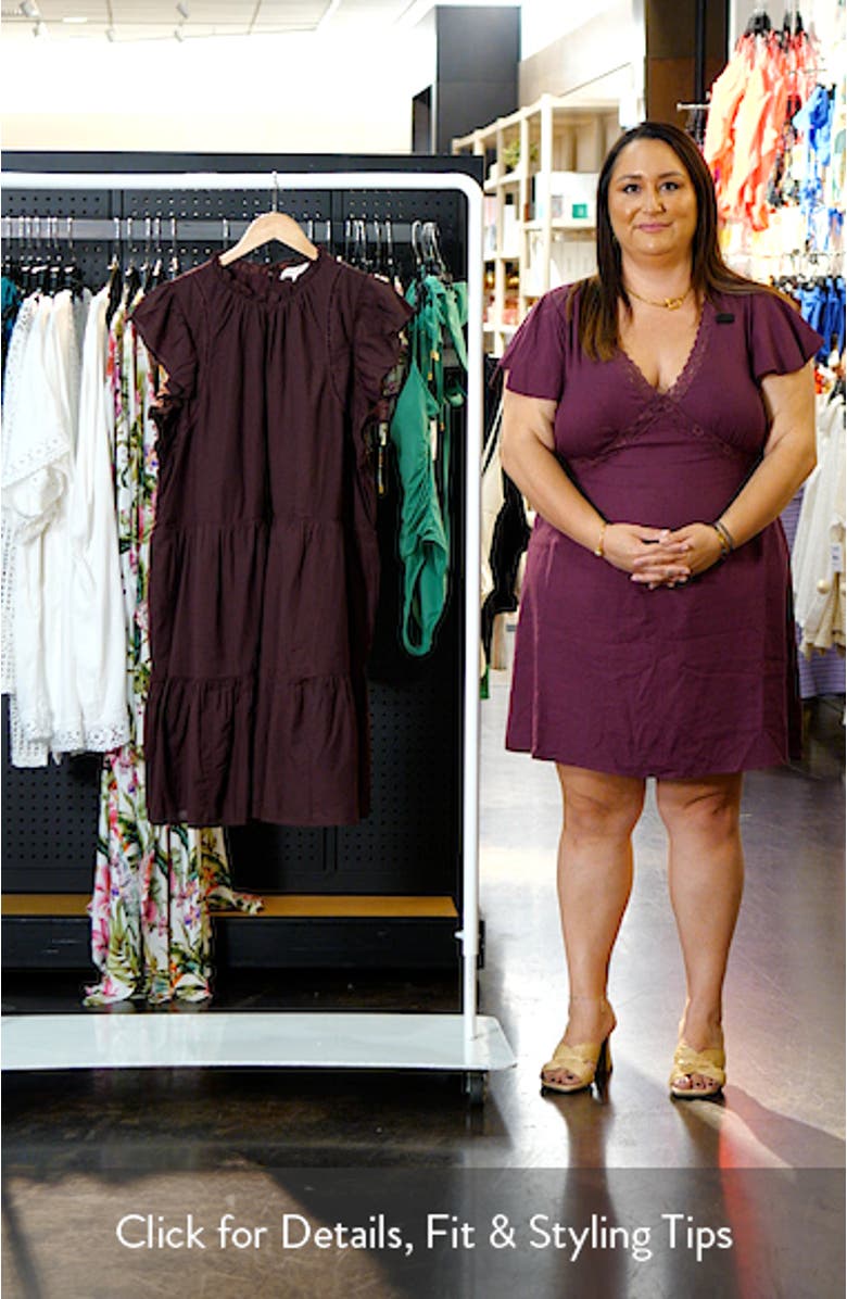 Tiered High Neck Shift Minidress, sales video thumbnail