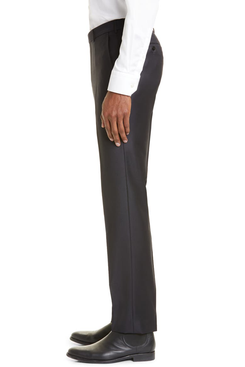 Slim Fit Wool Pants, Alternate, color, NVY SOLID