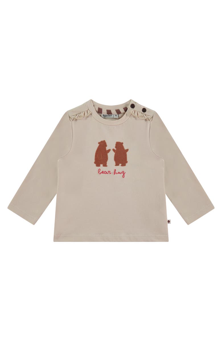 BABYFACE Bear Hug Long Sleeve T-Shirt, Main, color, Beige