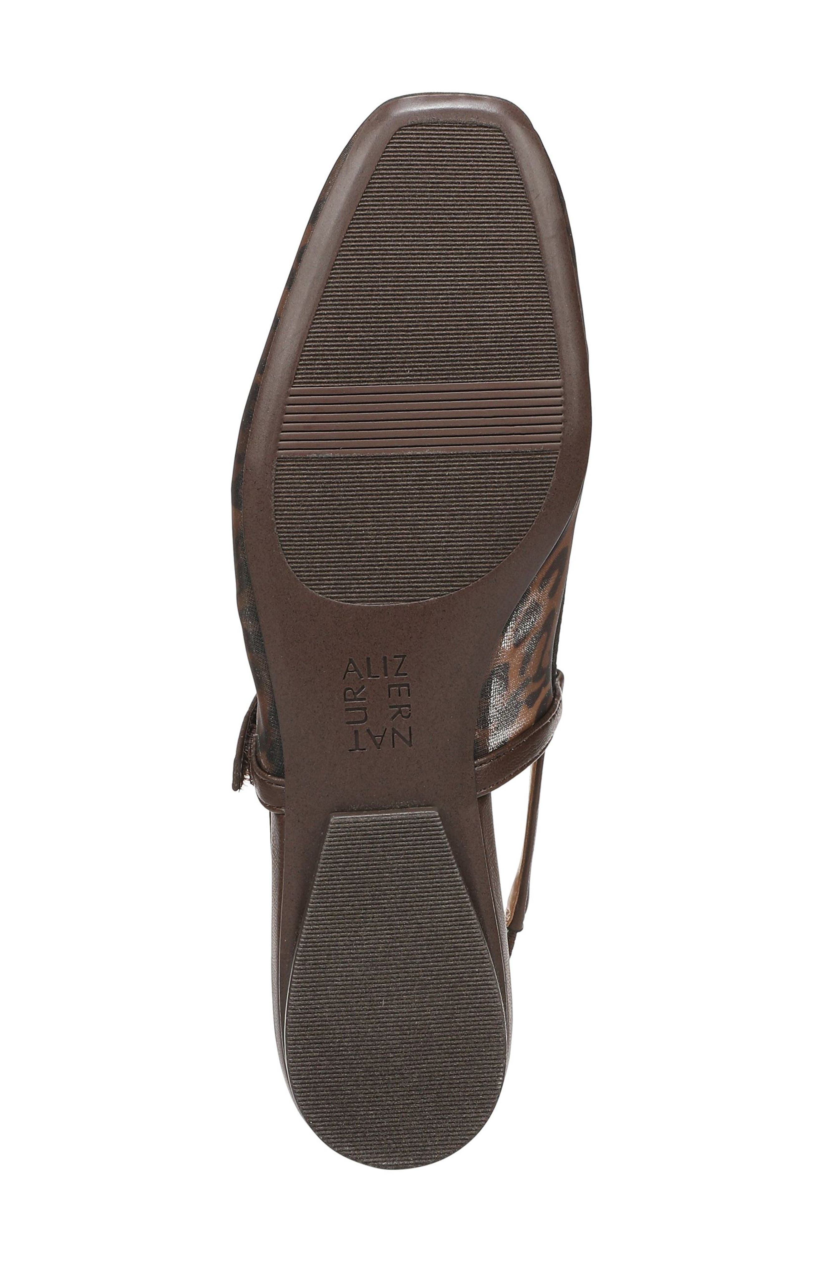 Naturalizer Connie Slingback Flat, Alternate, color, Dark Brown/ Black