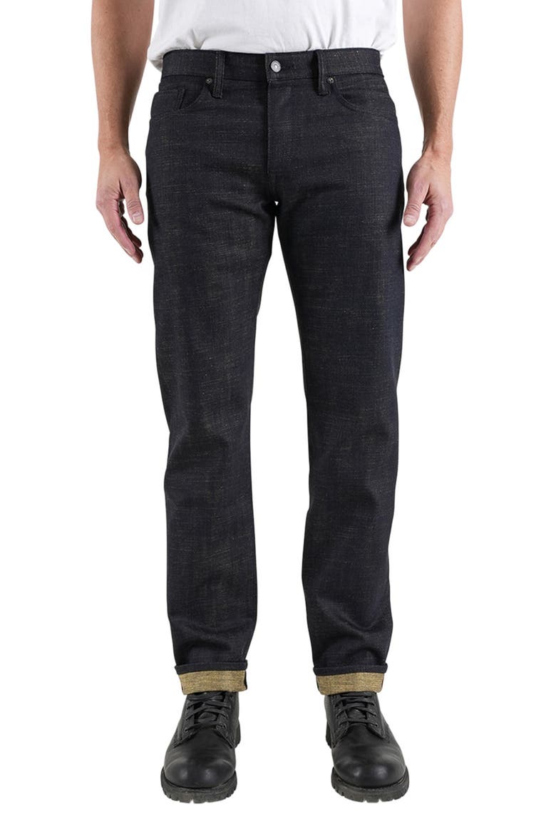 The Hammer Straight Leg 13-Ounce Stretch Selvedge Jeans, Main, color, GREEN TEA RAW