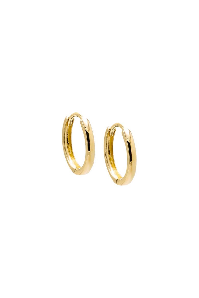 Solid Huggie Earring 14K, Main, color, 14K Gold