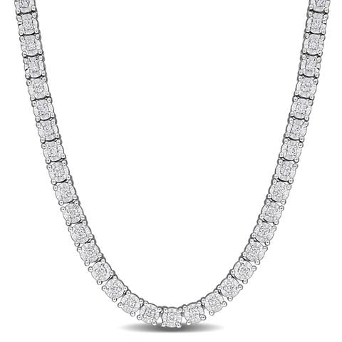 Lab-Grown Diamond Tennis Necklace