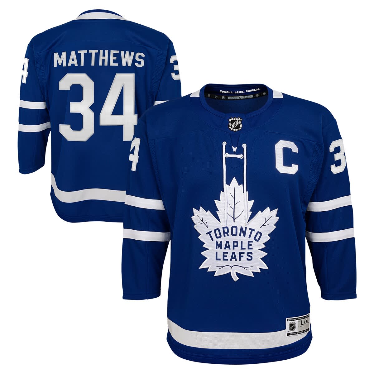 Outerstuff Kids'  Youth Auston Matthews Blue Toronto Maple Leafs Home Premier Player Jersey