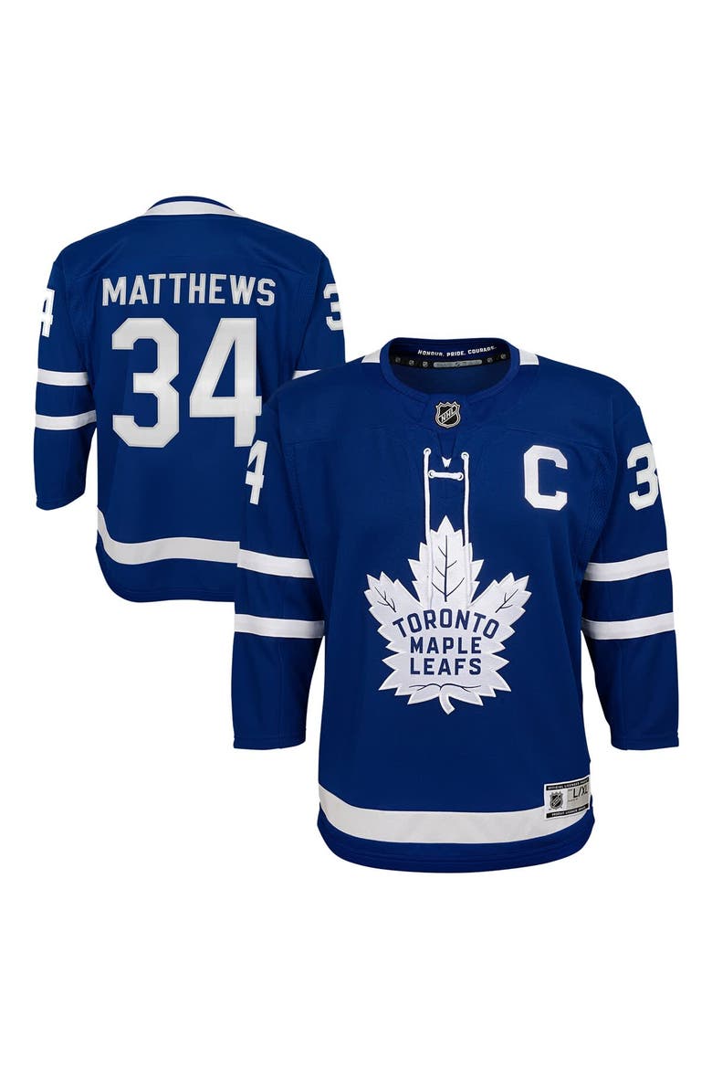Youth Auston Matthews Blue Toronto Maple Leafs Home Premier Player Jersey, Main, color, Blue