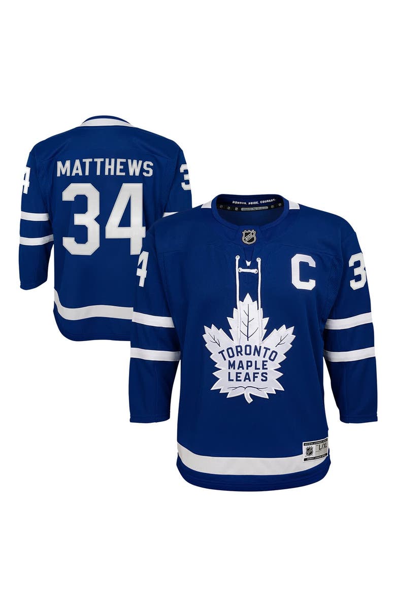 Outerstuff Youth Auston Matthews Blue Toronto Maple Leafs Home Premier Player Jersey, Main, color, Blue