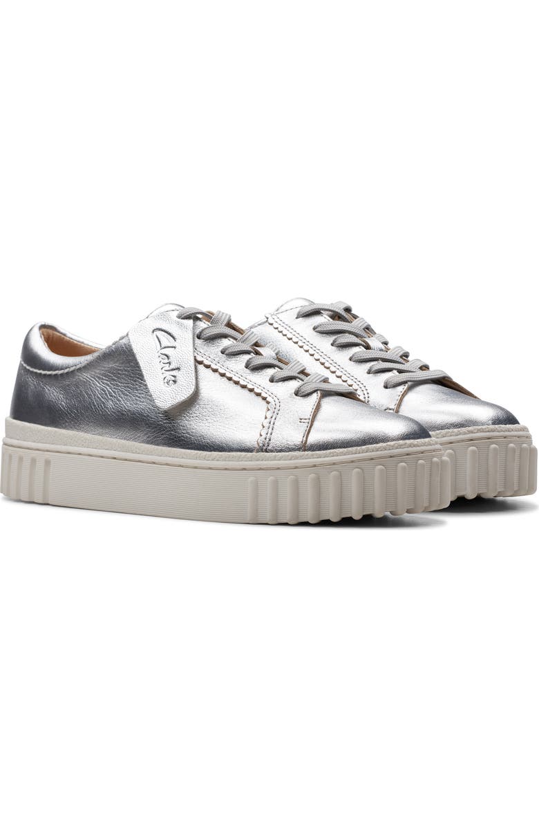 Clarks<sup>®</sup> Mayhill Walk Sneaker, Alternate, color, Silver Metallic