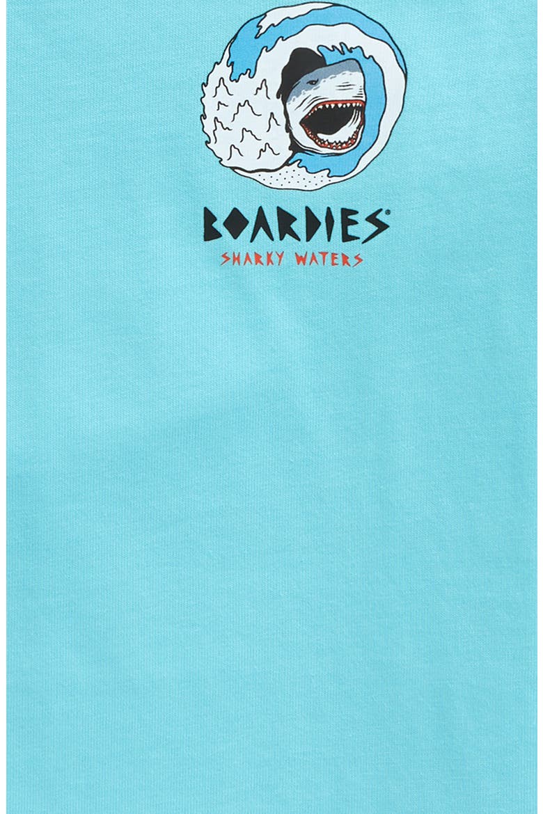 Kids' Sharky Waters Organic Cotton Graphic T-Shirt, Alternate, color, BLUE
