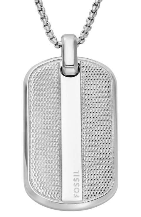 Men's Knox Dog Tag Pendant Necklace
