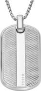 Fossil Men's Knox Dog Tag Pendant Necklace