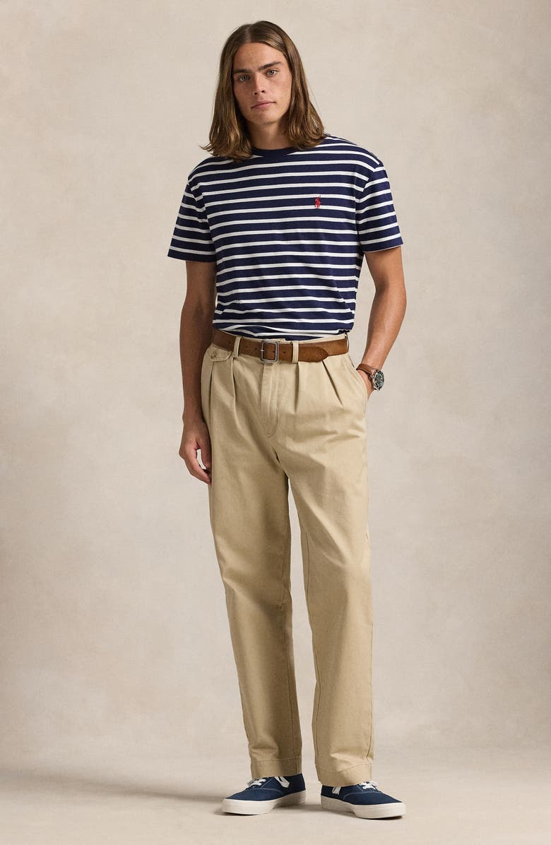 Polo Ralph Lauren Stripe Classic Fit Jersey Crewneck T-Shirt, Alternate, color,