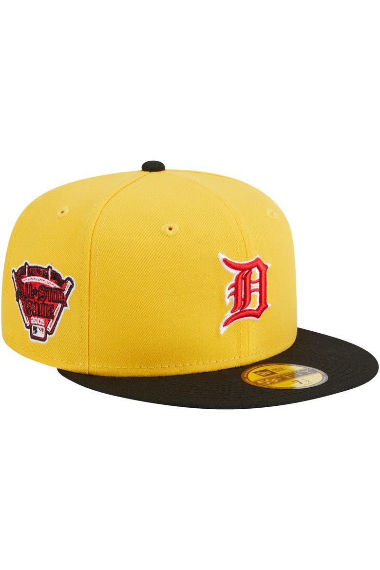 Men's New Era Yellow/Black Detroit Tigers Grilled 59FIFTY Fitted Hat, Main, color, Yellow
