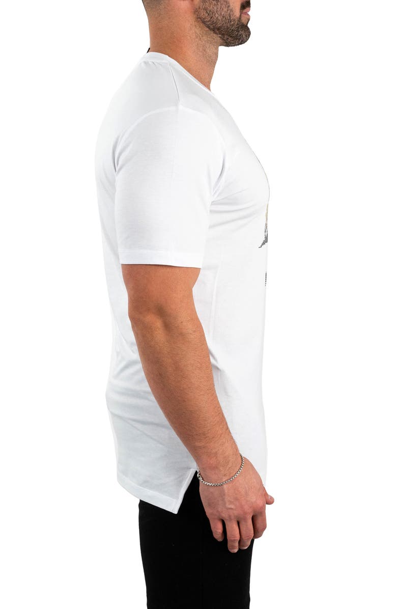 Maceoo Stone Lion Embellished Cotton Graphic T-Shirt, Alternate, color, 