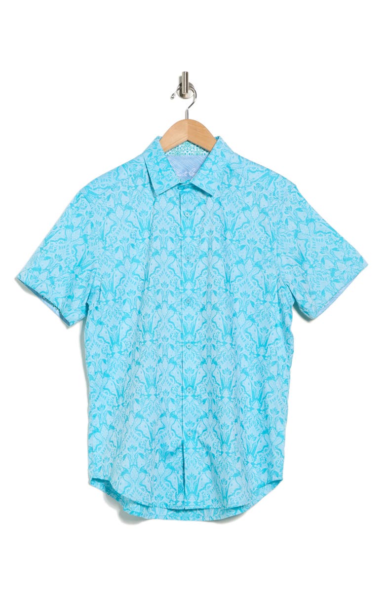 Robert Graham Highland Short Sleeve Woven Shirt, Alternate, color, 