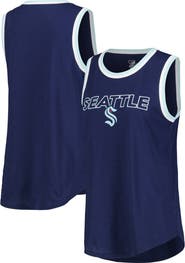 G-III 4HER BY CARL BANKS Women's G-III 4Her by Carl Banks Deep Sea Blue Seattle Kraken Strategy Tank Top