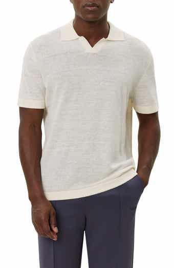 Les Deux Emmanuel Linen & Cotton Polo Sweater