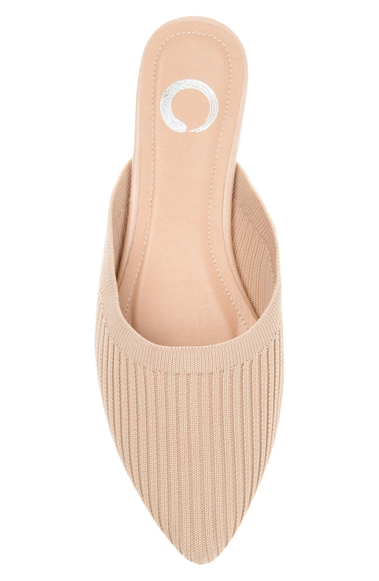 Journee Collection Aniee Knit Mule, Alternate, color, Beige