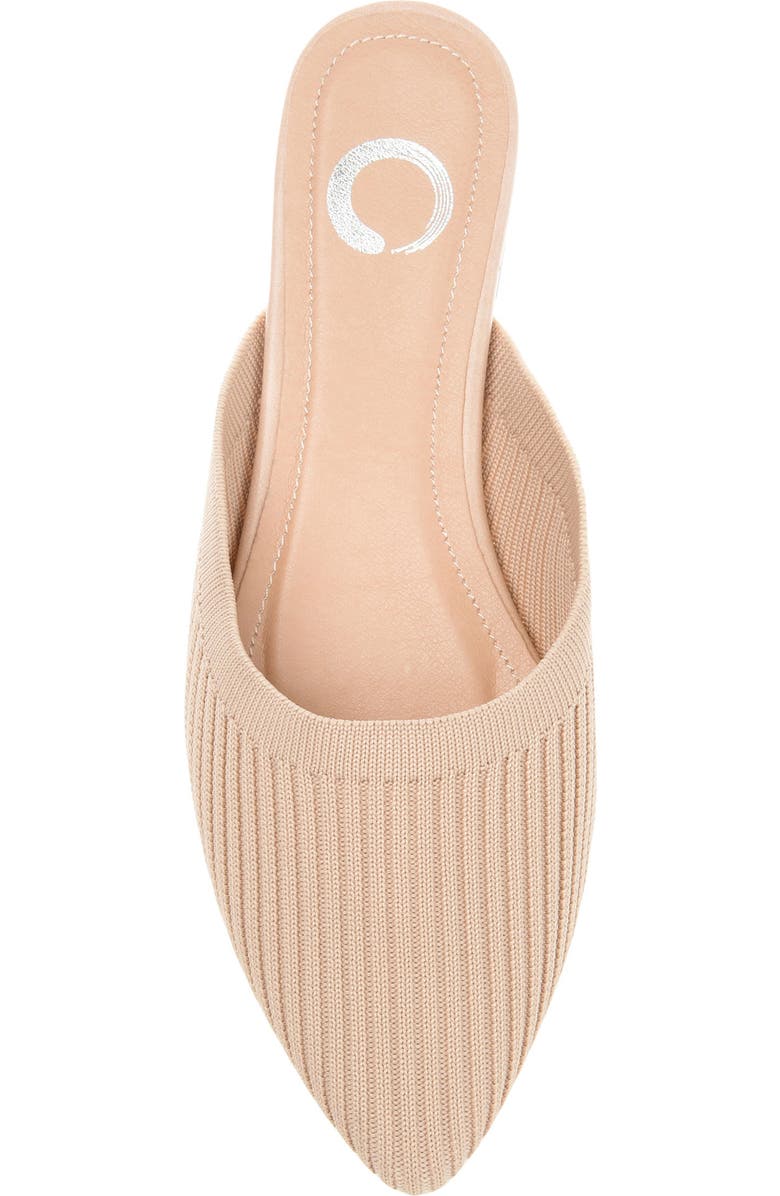 Journee Collection Aniee Knit Mule, Alternate, color, Beige
