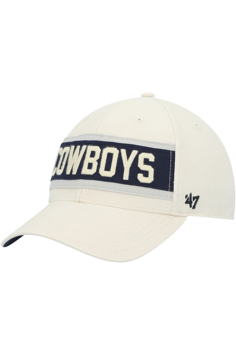 Men's '47 Cream Dallas Cowboys Crossroad MVP Adjustable Hat, Alternate, color, Cream