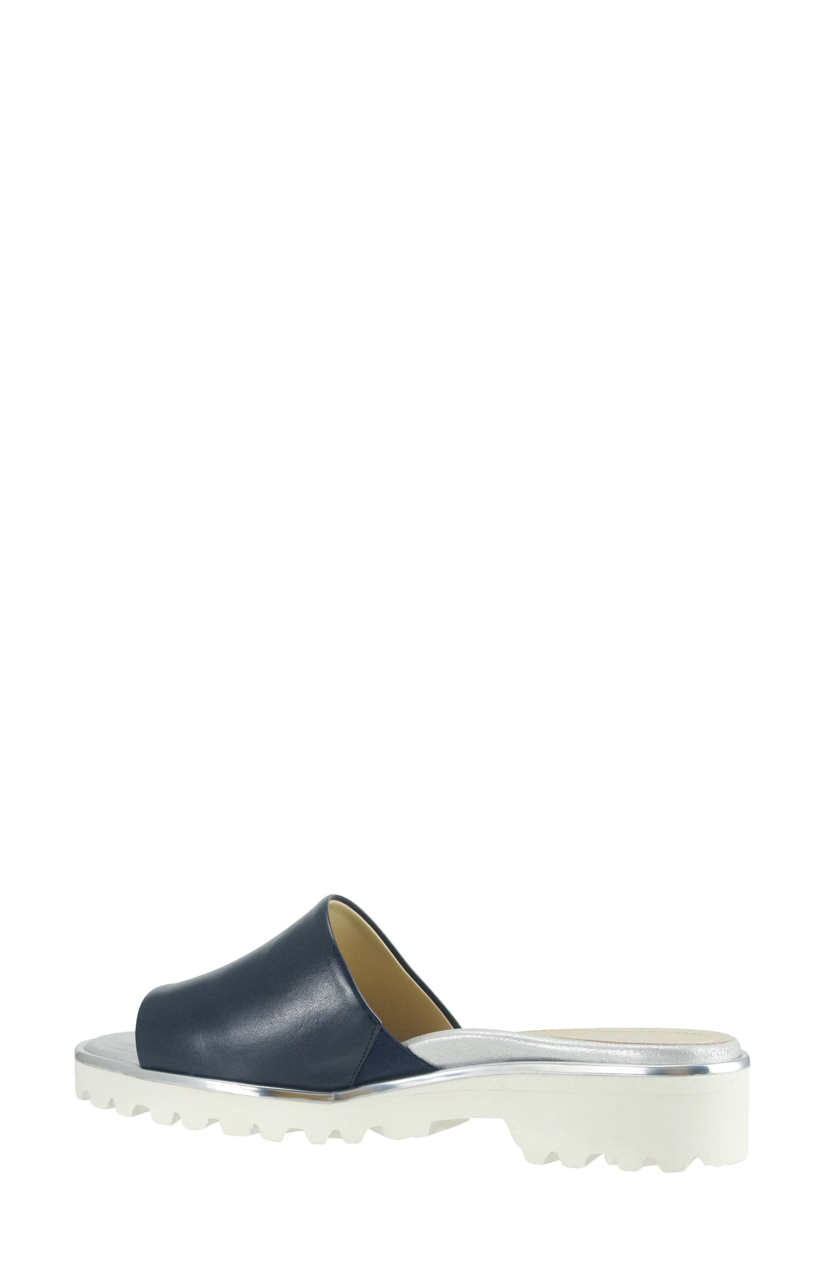 All Day Heels® Carley Water-Resistant Slide Sandal, Alternate, color, NAVY SILVER