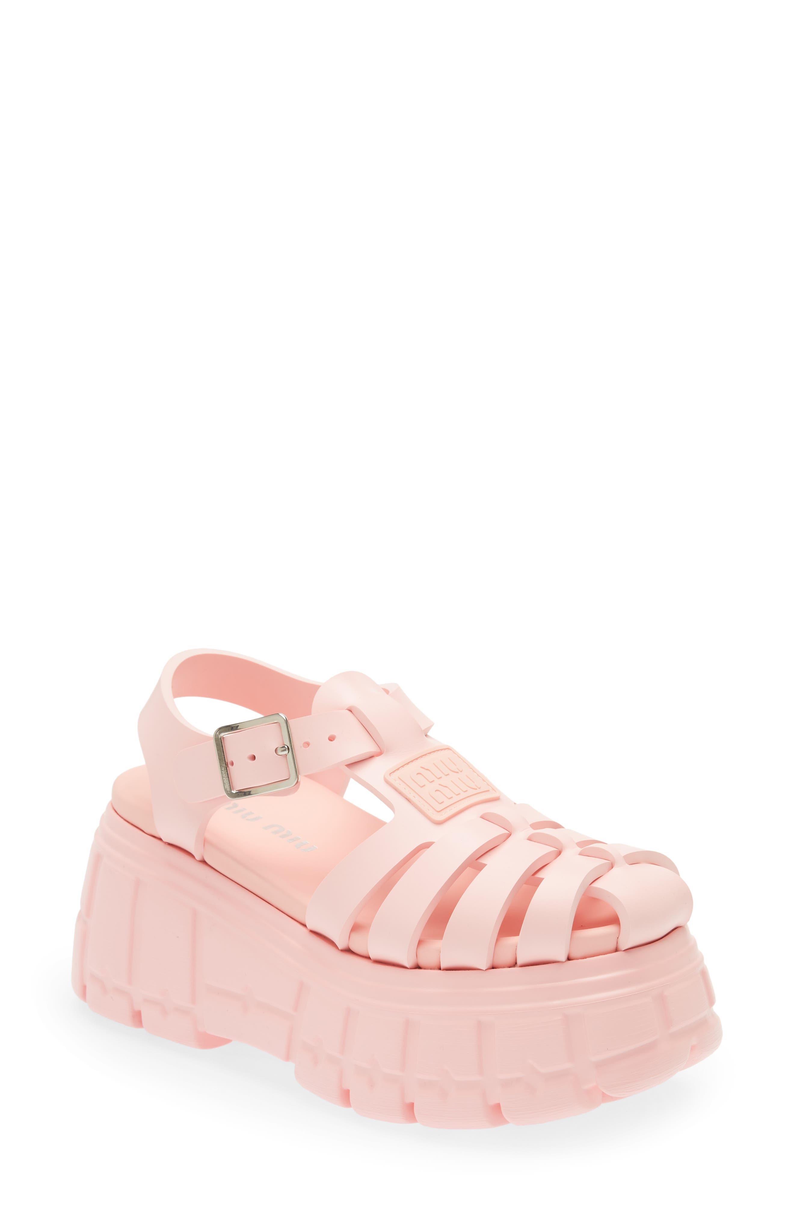 Tire Platform Fisherman Sandal, Main, color, ROSA